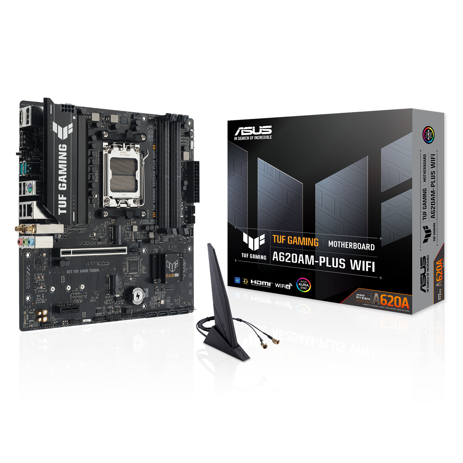 ASUS TUF Gaming A620AM-PLUS WIFI AMD Socket AM5 mATX Motherboard